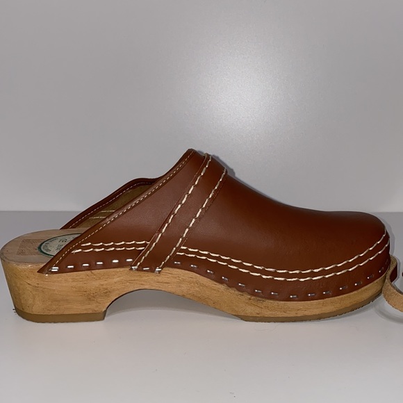 NWOT SIMSON Orthopedic Dutch Leather Clogs - Picture 6 of 16